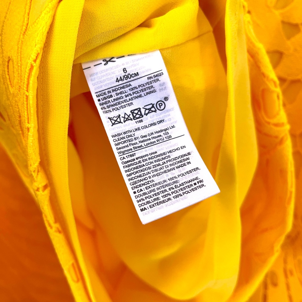 Banana Republic 6 Yellow Dress - Picture 3 of 8
